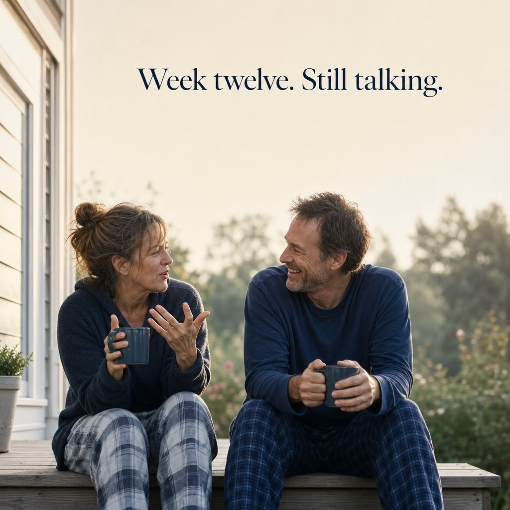 Week twelve. Still talking.
