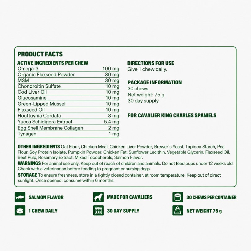 Product facts, directions and package information